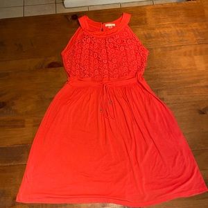 Calvin Klein dress pink-peach color